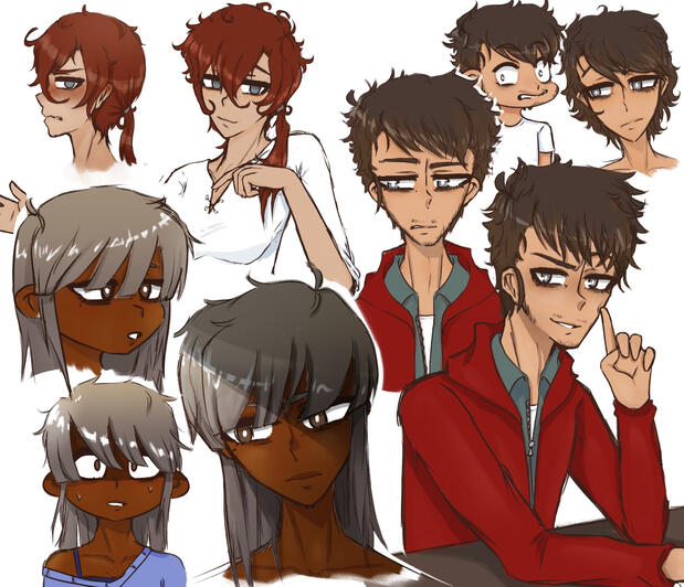 Big page of all my TTRPG characters!